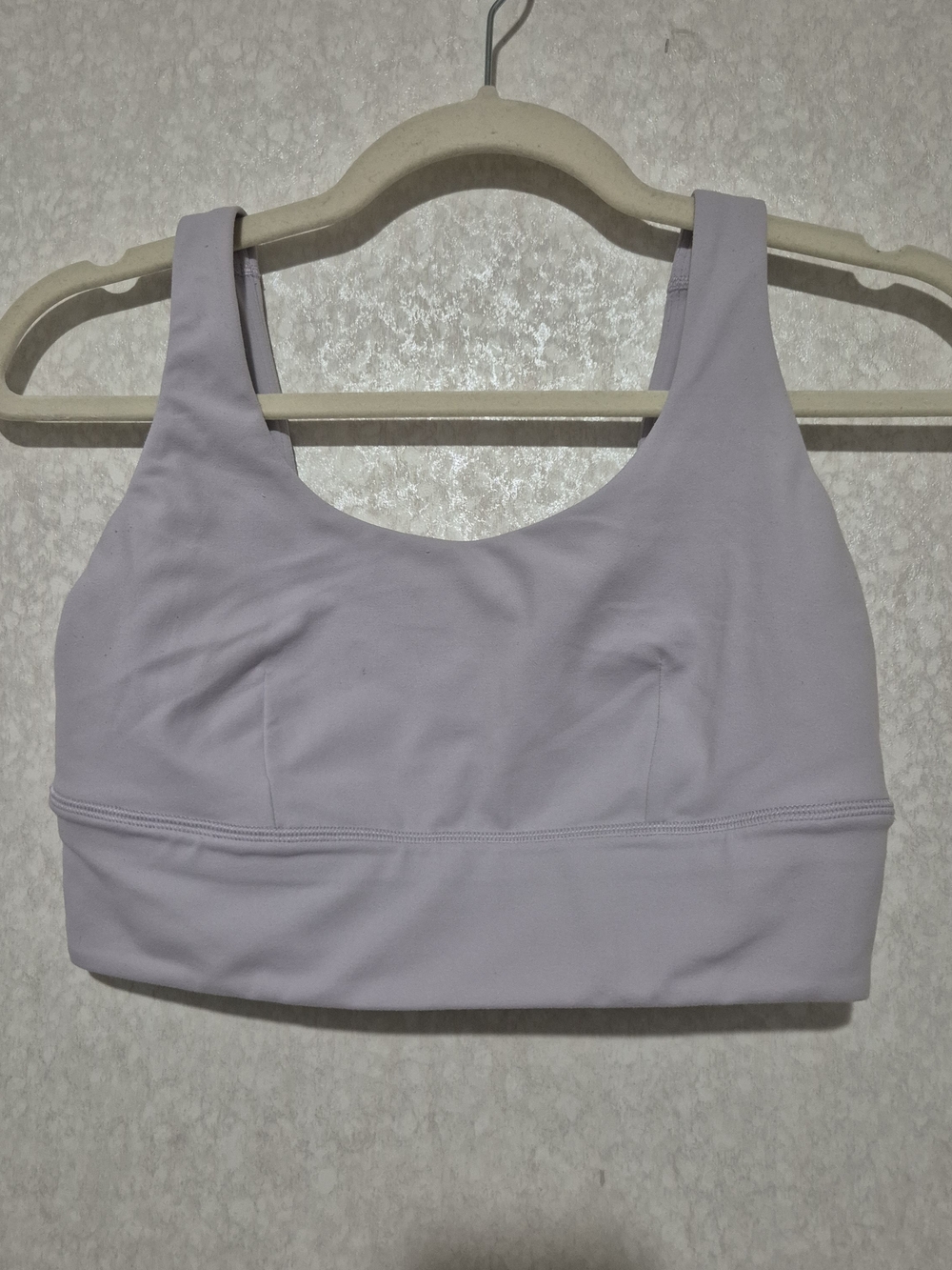 Everyday Scoop Neck Sports Bra - Light Lavender-Size:8